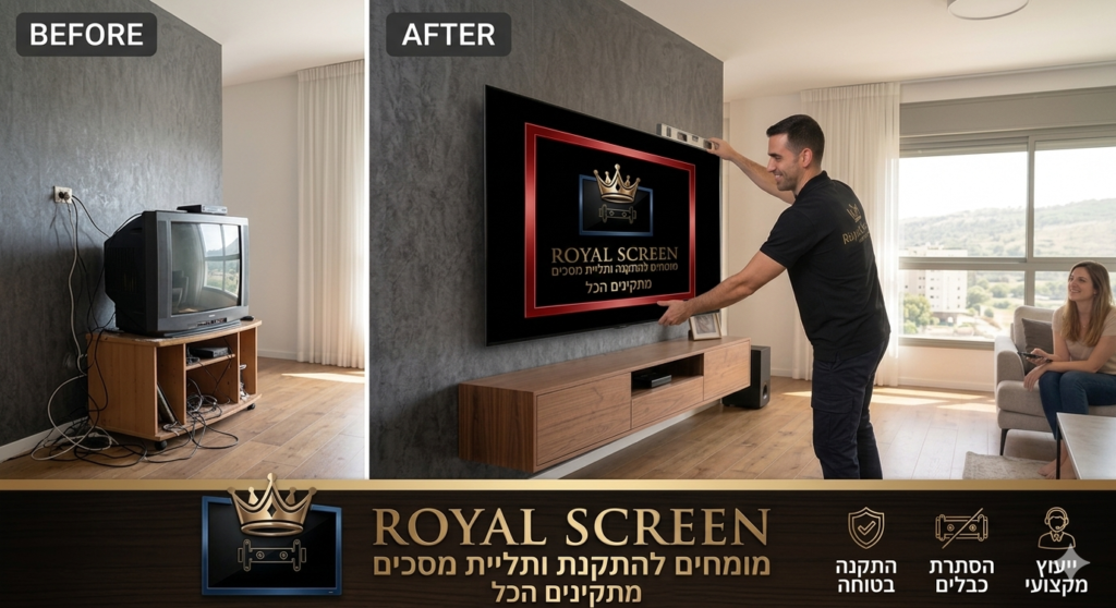מתקינים טלויזיה על כל סוגי המתקנים בקריות חיפה הצפון