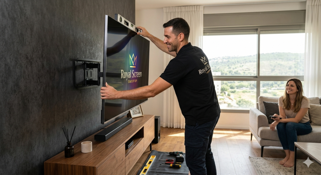 התקנת טלוויזיה לעסקים ומשרדים על ידי Royal Screen