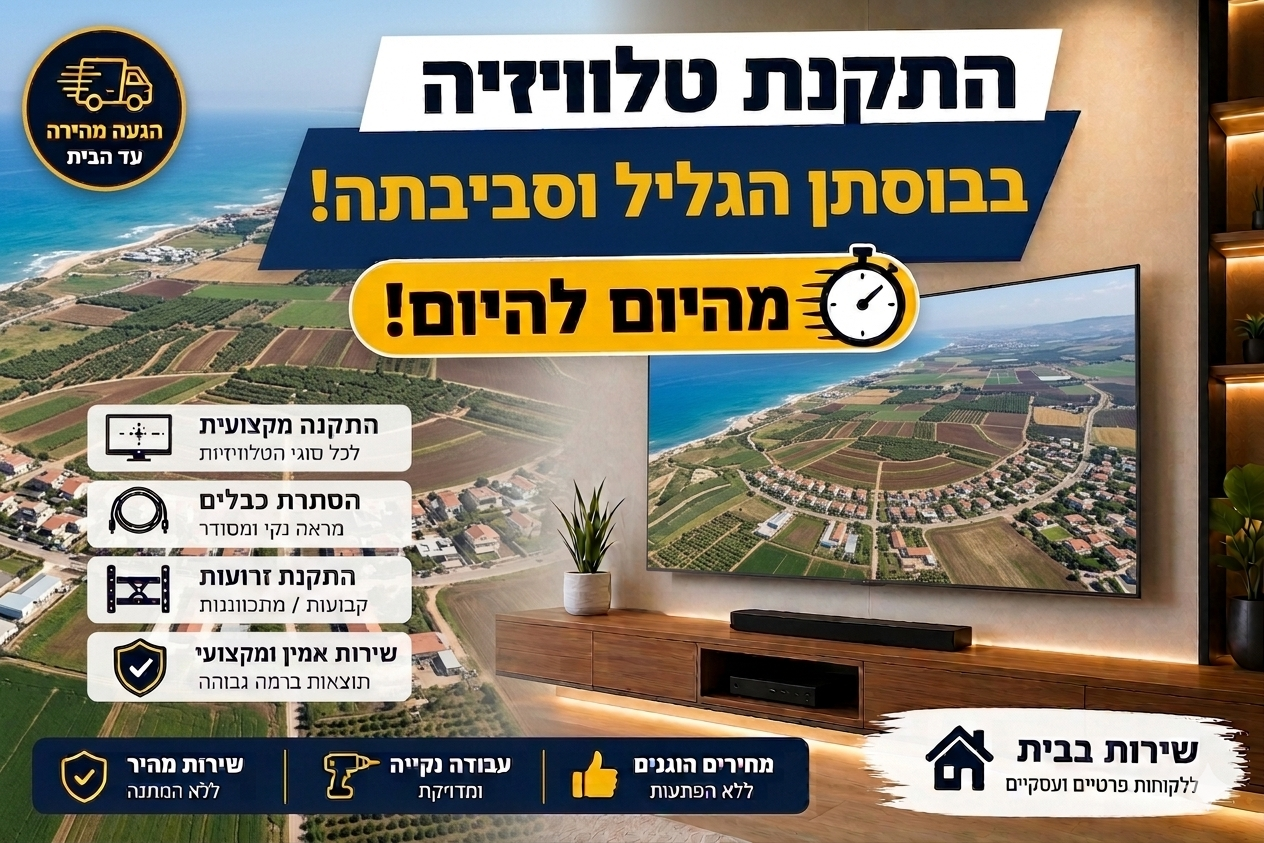 צילום אווירי של מושב בוסתן הגליל, המציג את פריסת הבתים והמשקים בין שטחים חקלאיים פתוחים ונוף כפרי.