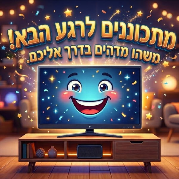 בקרוב יעלה תוכן נוסף של התקנת טלויזיה מוצלחת